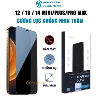 Kính cường lực Iphone 15 Pro Max / 14 Plus / 13 Pro Max chống nhìn trộm chính hãng Nillkin full màn hình cho Iphone 15