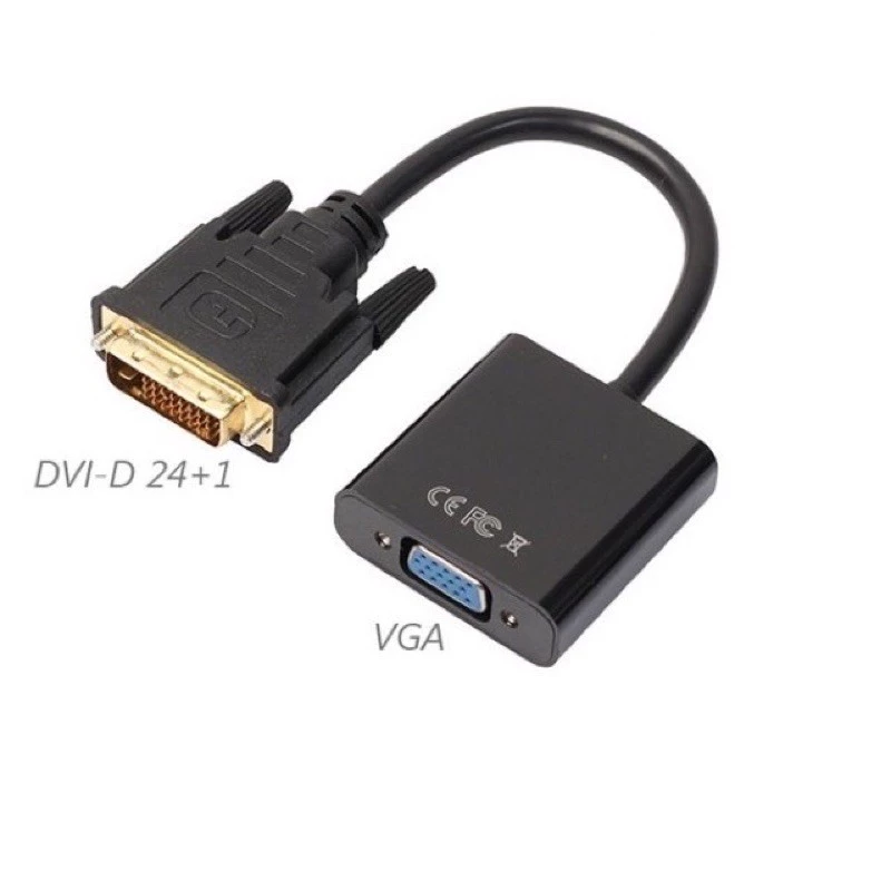 [Mã ELHACE giảm 4% đơn 300K] Cáp chuyển DVI TO VGA 24+ 1