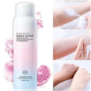 Xịt Chống Nắng body dưỡng trắng da Tức Thì Maycreate Moisturizing Spray