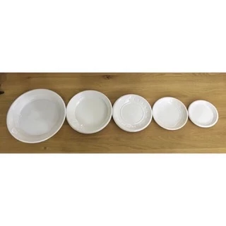 Set 50 đĩa nhựa dùng một lần đầy đủ kích cỡ (bánh trôi, xôi, bánh kẹo…)