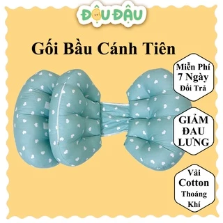 Gối Bầu Cánh Tiên Cao Cấp Nâng Đỡ Bụng Hỗ Trợ Giảm Đau Lưng Cho Mẹ Bầu