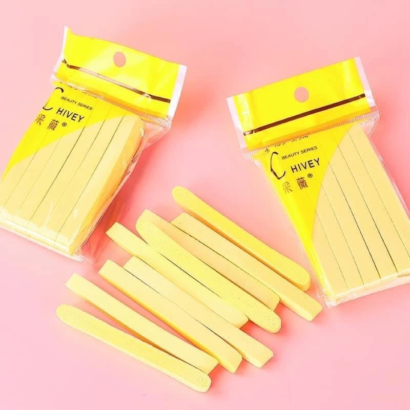 Bọt biển - Bông mút  nở rửa mặt Chivey 240 miếng / Miếng mút rửa mặt bọt biển dạng nén 1 cây 240 miếng loại 1