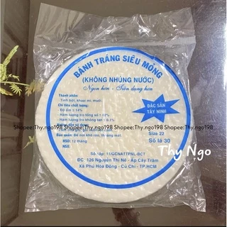 (HÀNG SẴN-DATE MỚI) Bánh tráng siêu mỏng không nhúng nước (Tròn)