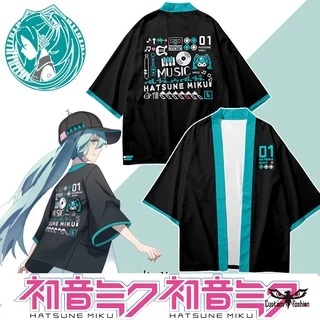 Áo Choàng Kimono Hóa Trang Hatsune Miku Thời Trang Mùa Hè Cho Nam Nữ