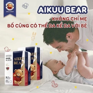 (Thùng) Bỉm Aikuubear Dán/Quần đủ Size - Siêu Mềm Mỏng, Thấm Hút