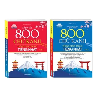 Sách - Combo 2c - Tập viết 800 chữ KANJI thông dụng trong tiếng Nhật (2 cuốn)