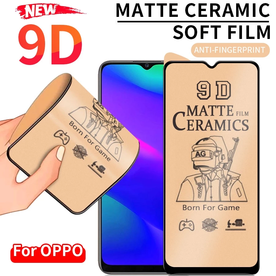 [Không bao giờ vỡ] kính cường lực chống bám vân tay dẻo 9D Cho OPPO F9 F11 A5S A12 A15 A15S A16 A16K A16E A31 A33 A52 A53 A54 A55 A57 A74 A76 A77 A91 A92 A93 A94 A95 A96 A5 A9 2020 Reno 3 4 4F 5 5F 6 7 8 Pro