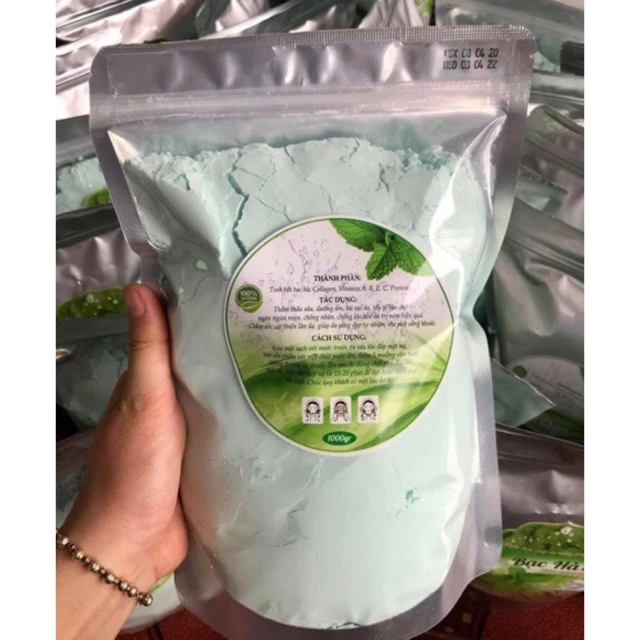 Bột đắp mặt nạ bạc hà cao cấp ( gói 1kg )