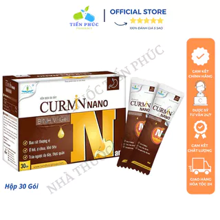 CURMIN NANO Bình Vị Gel Giảm Ợ Chua, Đau Rát Thượng Vị, Trào Ngược Dạ Dày - Hộp 30 gói