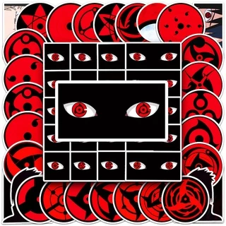 ❉ Uchiha . Sharingan Series 01 Stickers ❉ 50Pcs/Set DIY Fashion Waterproof Decals Doodle Stickers