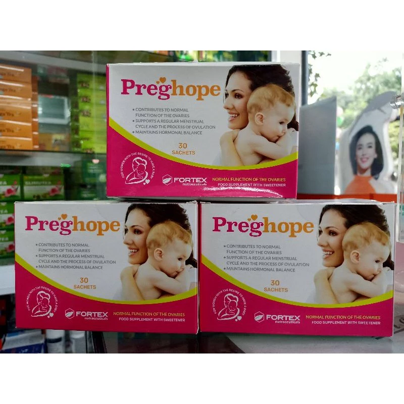 Thực phẩm bảo vệ sức khỏe PREGHOPE cho phụ nữ tuổi sinh đẻ muốn mang thai