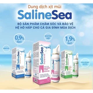 DUNG DỊCH XỊT MŨI SALINE SEA- BẢO VỆ HỆ HO HẤP CHO GIA ĐÌNH