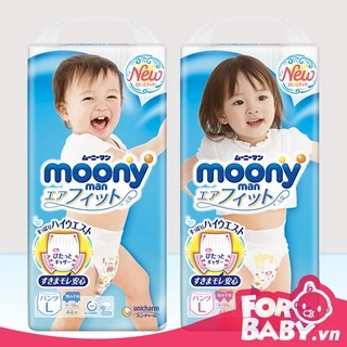 Tã dán/Tã quần Moony NB90/S84/M64/M58/L54/L44 boy/L44 girl/XL38 boy/XL38 girl