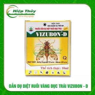 Bộ sản phẩm Thuốc Dẫn Dụ & Diệt Ruồi Vàng Đục Trái VIZUBON - D | 10ml/lọ