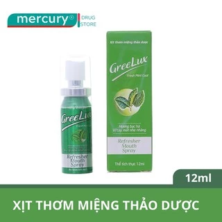 Xịt Thơm Miệng Thảo Dược Greelux Extra Cool 12Ml