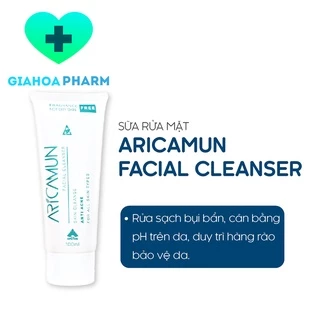 Sữa rửa mặt Aricamun Facial Cleanser 100ml làm sạch da không xà phòng, an toàn da nhạy cảm, khô, nhờn, dầu, mụn [arica]