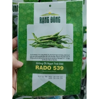 Hạt giống Ớt ngọt trái dài Rado 539 (0.5g) Rạng Đông | VTNN Cần Thơ