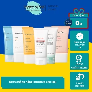 Kem chống nắng Innisfree triple shield - No sebum tone up - Long-lasting