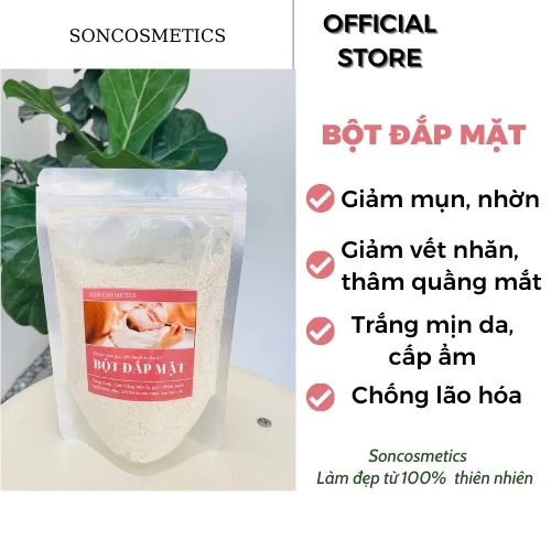 BỘT ĐẮP MẶT TRẮNG DA, MỊN, SE KHÍT LỖ CHÂN LÔNG, SẠCH MỤN, THÂM SONCOSMETICS