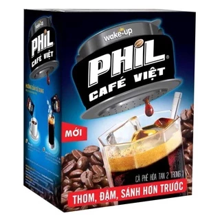 Cà Phê Phil Wake - Up đậm vị cafe đen  (15gói x 16g) DATE MỚI