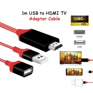 Cáp Chuyển Đổi HDMI 1m Sang TV 1080P 3 Trong 1 Micro USB / Type-C / Điện Thoại