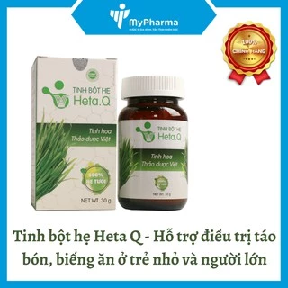 Tinh bột hẹ Heta Q - Hỗ trợ điều trị táo bón, biếng ăn ở trẻ nhỏ và người lớn