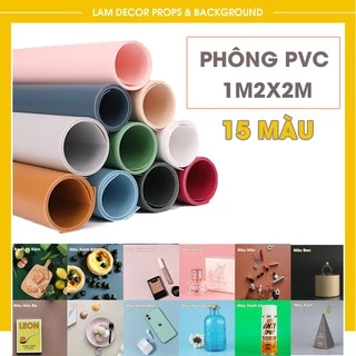 Phông nền PVC nhiều màu chụp ảnh sản phẩm (size 1m2x2m)