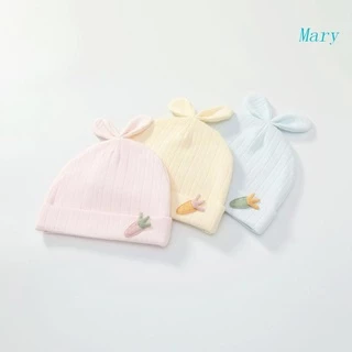 Mũ Beanie Cotton Giữ Ấm Trung Tính Dành Cho Bé Sơ Sinh