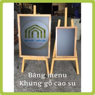 Bảng MENU Khung Gỗ Chất Lượng Cao(tặng hộp phấn mầu)