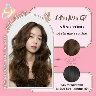 Thuốc Nhuộm Tóc Màu NÂU GỖ  -  KHÔNG TẨY | Haniehair Thuốc nhuộm tóc tại nhà