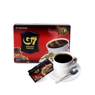 Cà phê G7 hòa tan đen Trung Nguyên( Không Đường Sữa) Hộp 15 gói x 2gam