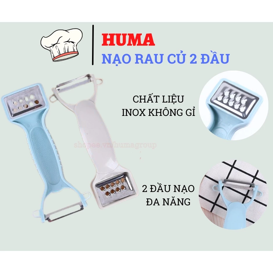 Nạo Rau Củ 2 Đầu Bằng Nhựa Lúa Mạch Tiện Lợi