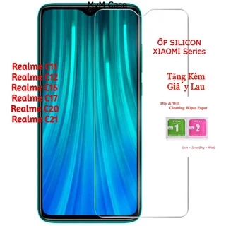 Kính cường lực Realme C11 C12 C15 C17 C20 C21 C35 C40 trong suốt