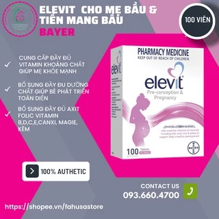 Elevit bầu Úc - Vitamin Tổng Hợp cho bà Bầu 100 viên DATE 2026