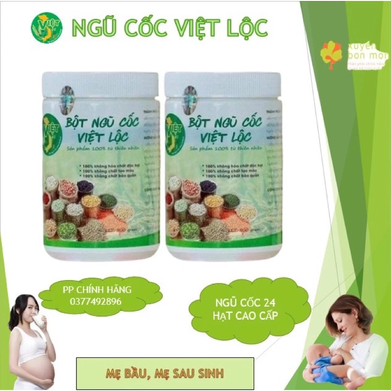 Ngũ Cốc dinh dưỡng việt lộc🧡FREESHIP🧡 ngũ cốc bà Bầu, Lợi Sữa mẹ ,tăng giảm cân an toàn, 24 hạt cao cấp