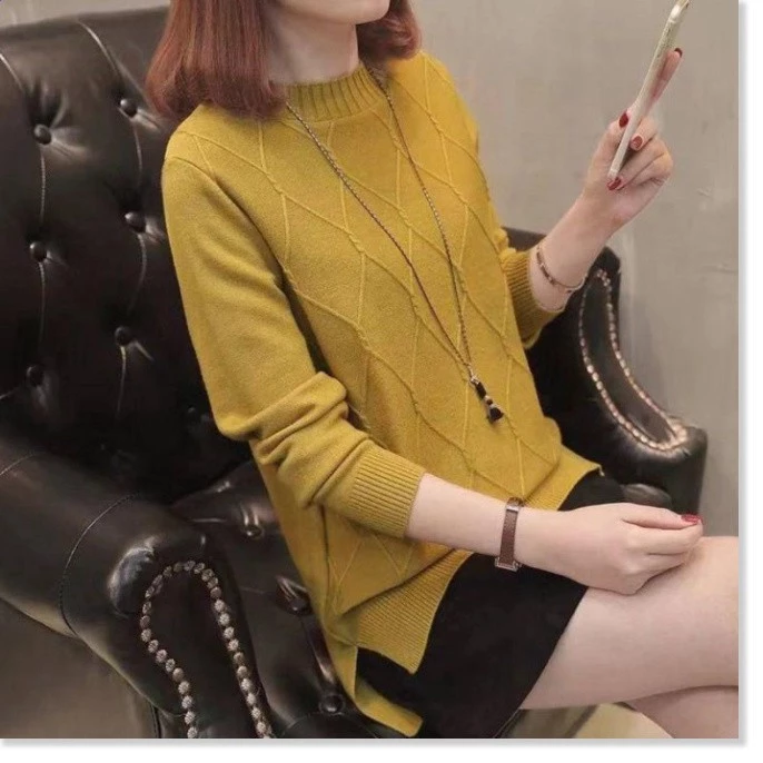 ÁO LEN NỮ THỜI TRANG CHẤT DÀY MỊN KIỂU DÁNG CHÂU ÂU A0050 Tặng Kèm Nước Hoa