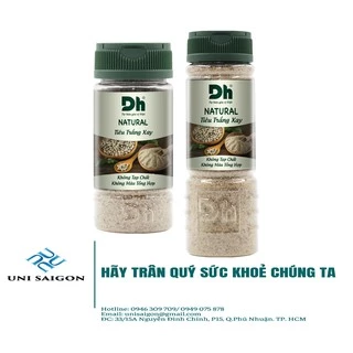 Hũ Natural Tiêu Trắng Xay - Thương hiệu DH Foods