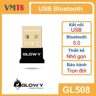 Bộ thu Bluetooth 5.0 _ USB Bluetooth Gloway GL508 _ Bảo hành trọn đời