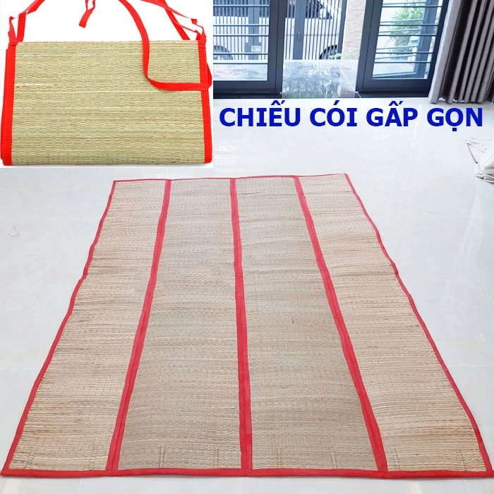 Chiếu cói xếp gấp gọn ngủ trưa văn phòng - Có nhiều size để chọn