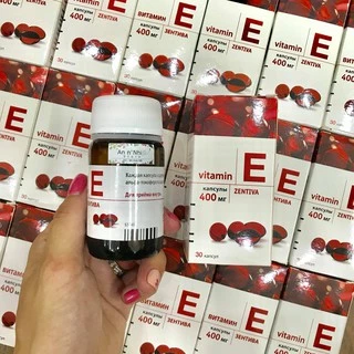 [Chính hãng] 1 Hộp 30 Viên Vitamin E Đỏ Hộp Thuỷ Tinh (chuẩn Nga 100%)