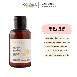 Nước bí đao cân bằng da Cocoon Winter Melon Toner kiềm dầu và mụn ẩn 140ml