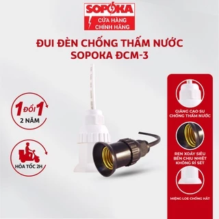 Đuôi đèn chịu mưa SOPOKA ĐCM3,4 chống thấm, an toàn