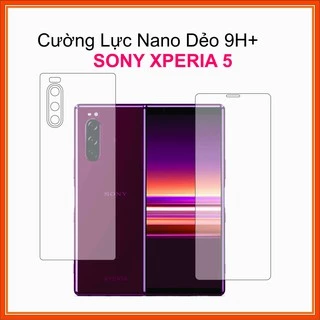 Cường lực mặt trước, sau, camera Sony Xperia 5 Cường lực Nano Dẻo 9H+