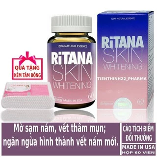 Viên uống trắng da ritana ✅ Chính hãng⚡nhập khẩu mỹ⚡mua 2 tặng 1 bằng tem tích điểm