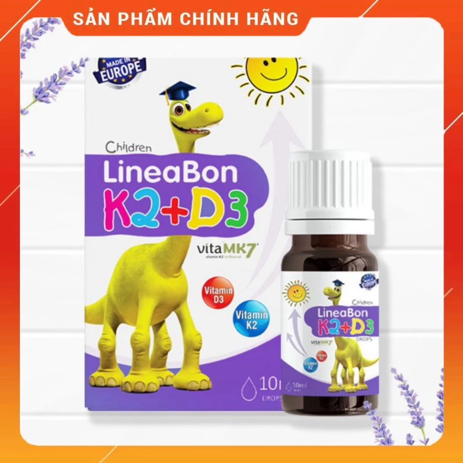 [Chính hãng] LineaBon vitamin D3 k2 10ml - vitamin tăng chiều cao cho bé Chính hãng