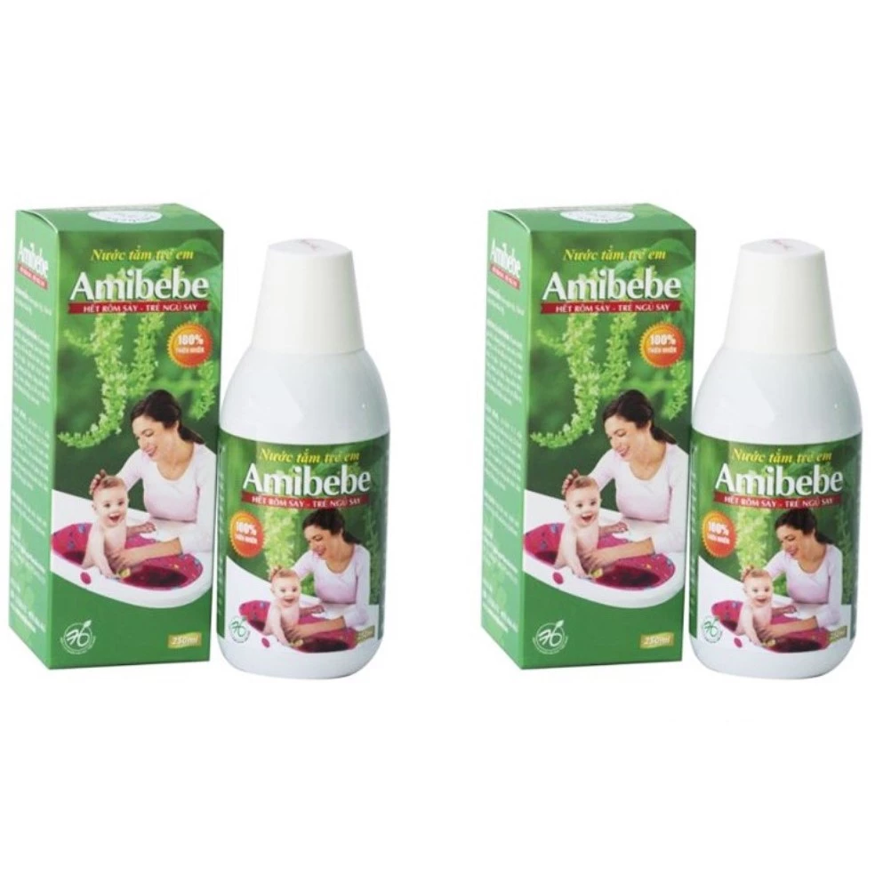 COMBO 2 Chai nước tắm trẻ Em AMIBEBE / JUSTBEBE 250ml (Hàng Việt Nam Chất Lượng Cao) (Phân phối bởi Cty Được Anh Minh)