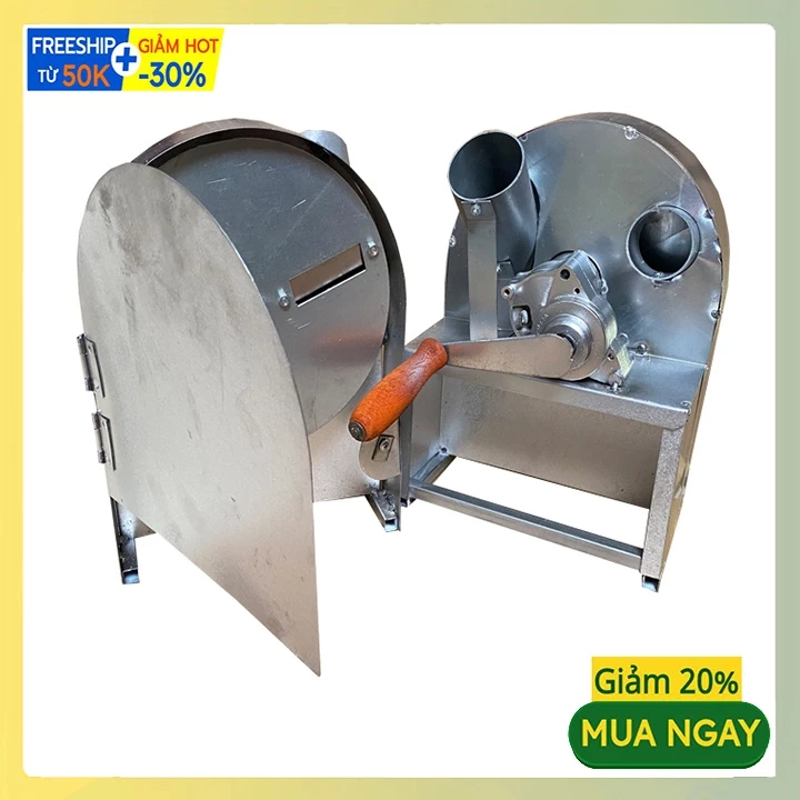 Máy thái lát rau của quả quay tay chất liệu dày dặn chắc chắn có nắp sau