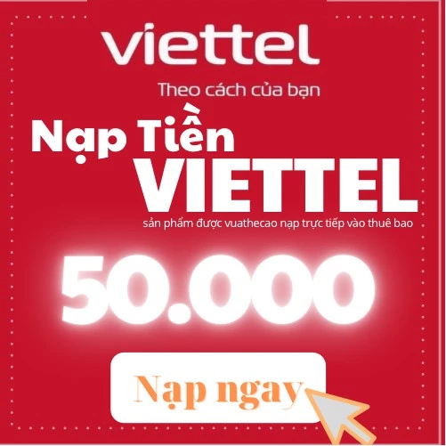 thẻ cào viettel 50k