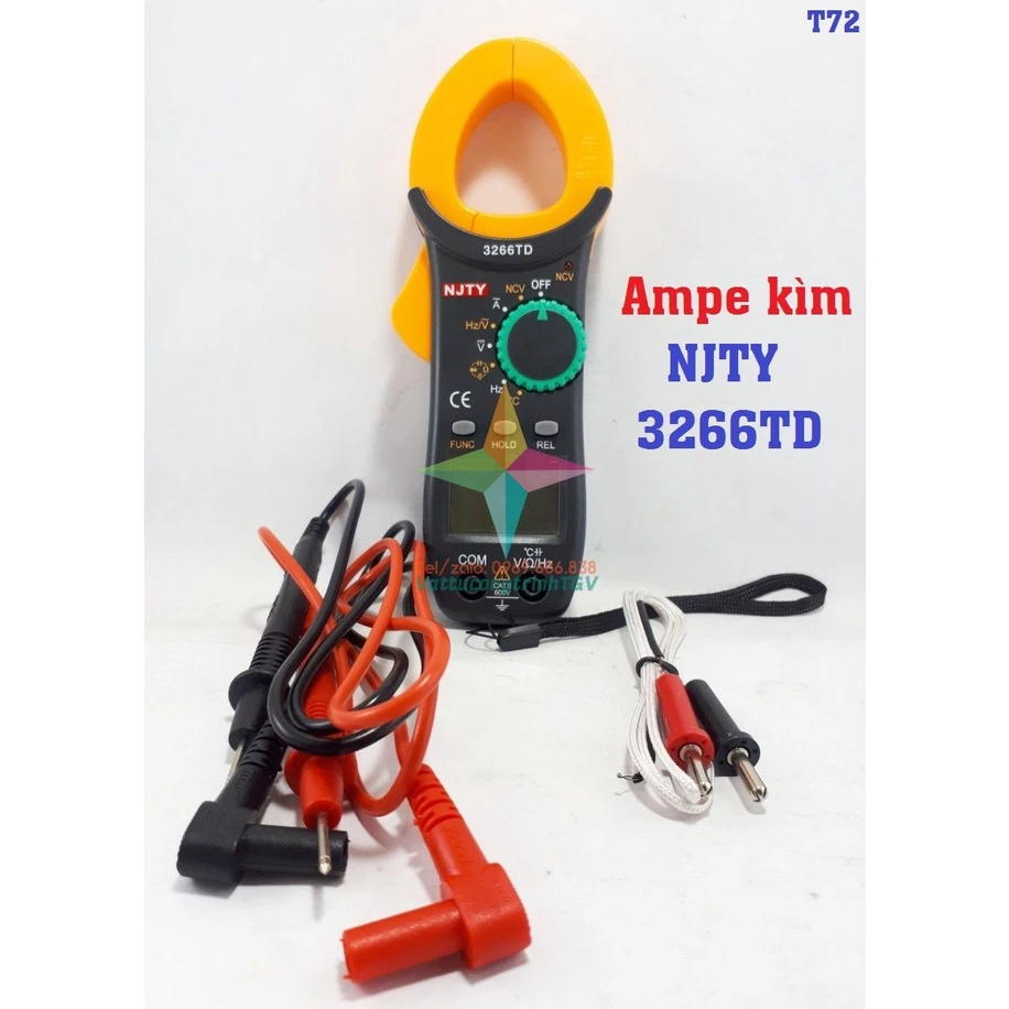 Ampe kìm kẹp NJTY 3266TD bỏ túi.