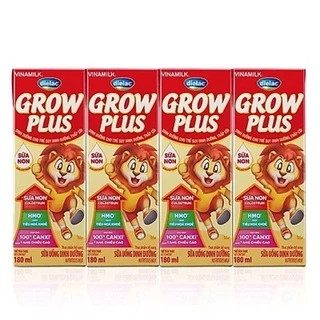 Thùng 48 Hộp Sữa Bột Pha Sẵn Vinamilk Dielac Grow Plus - Đỏ 180ml